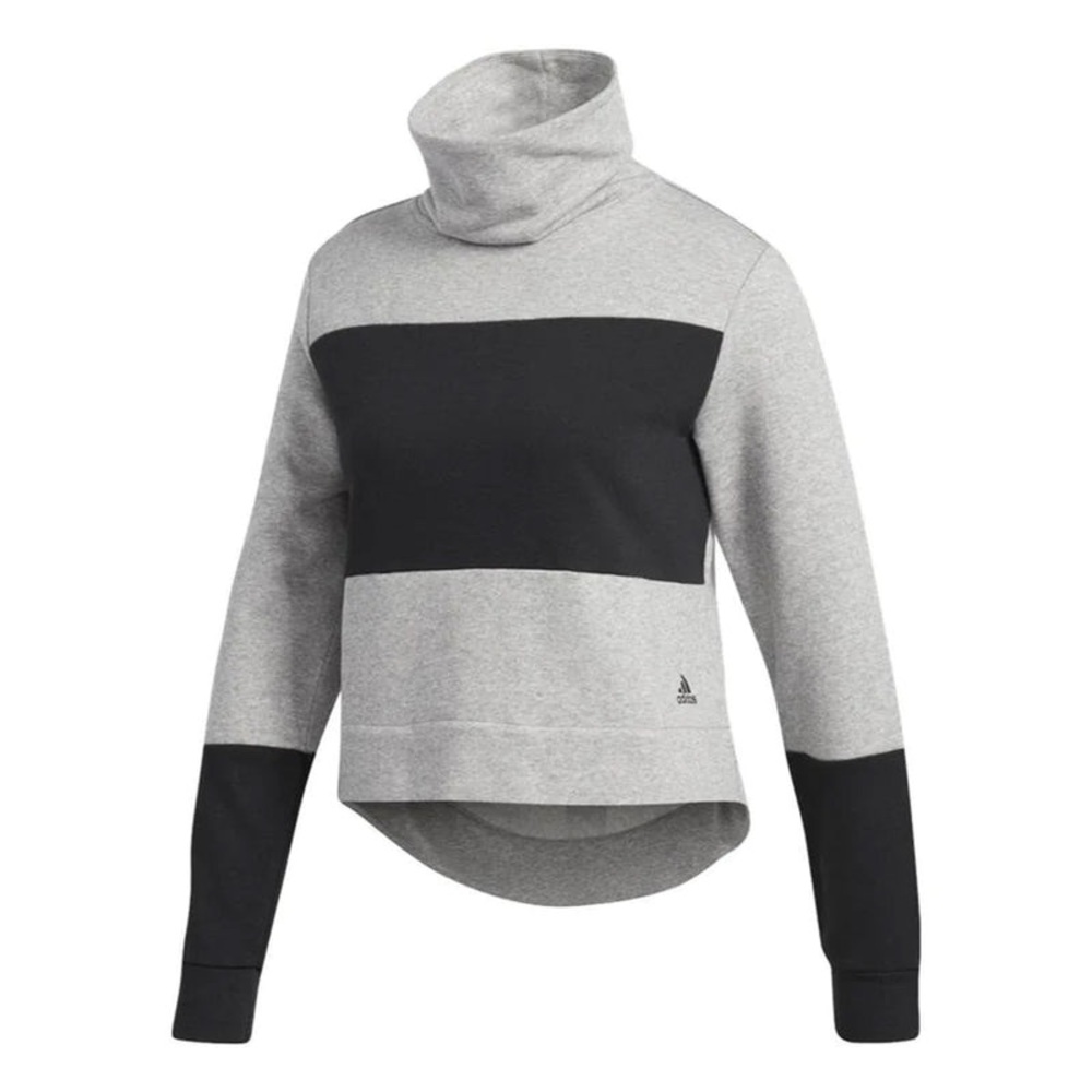 Adidas Gray/Black Sport Street Funnel Neck Sport Street Sweatshirt EUC